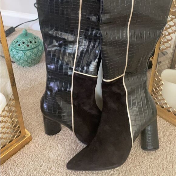 Leather over the knee boots - Picture 8 of 13